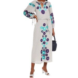 Antik Batik apoline embroidered long dress size S/38